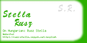 stella rusz business card